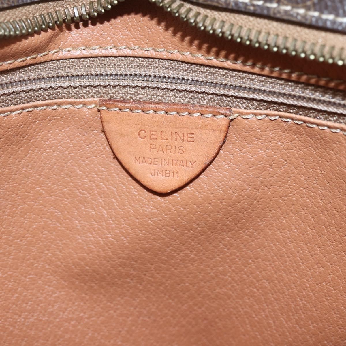Celine Vintage Macadam Canvas Brown Canvas Shoulder Bag Bag (Pre-Owned)