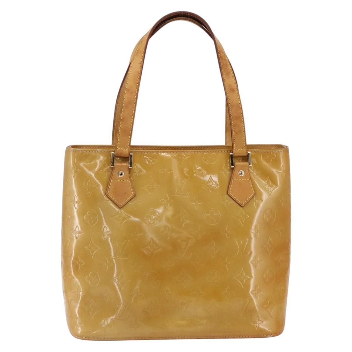 Louis Vuitton Houston Monogram Vernis Beige Patent_Leather Tote Bag Bag (Pre-Owned)