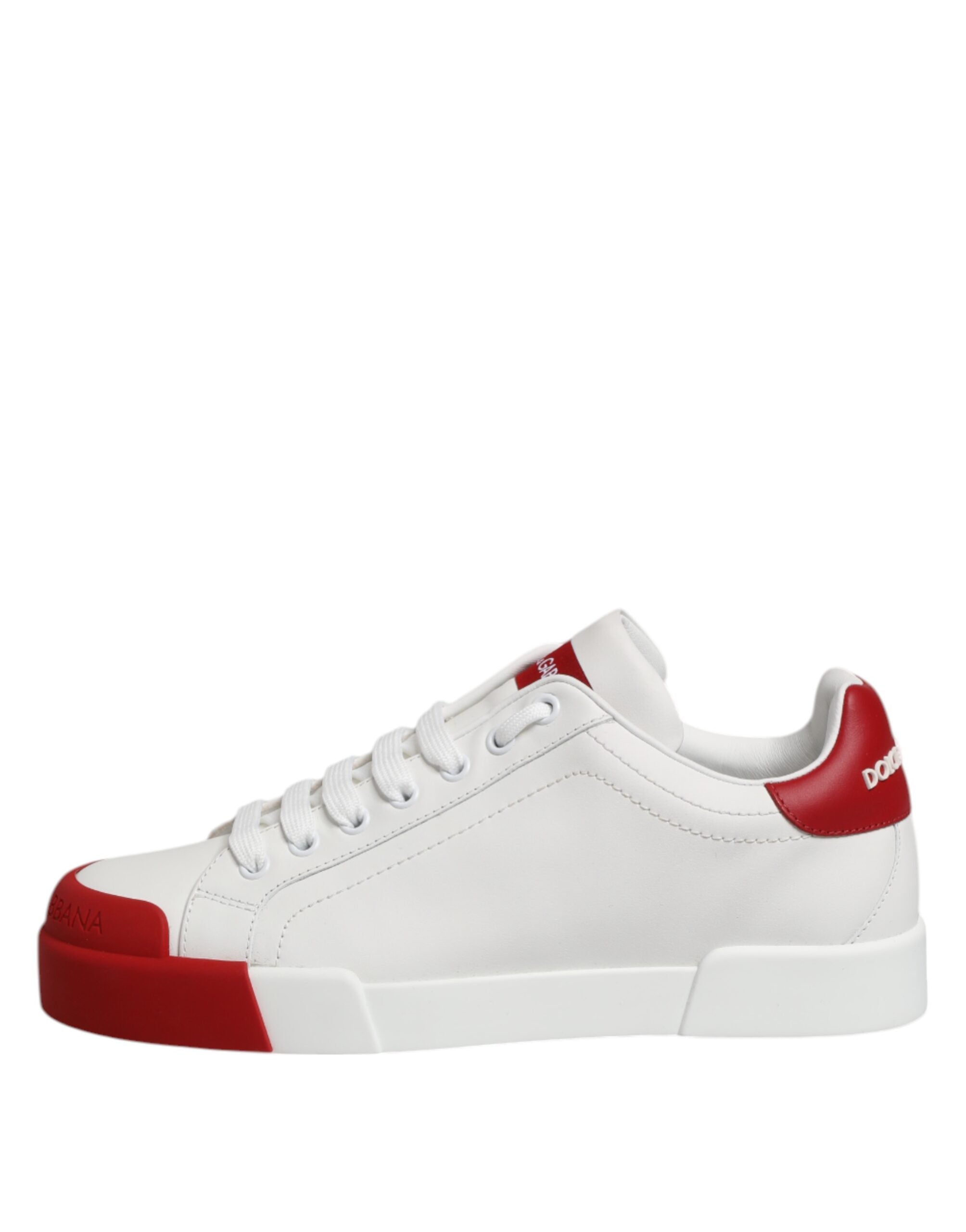 Dolce & Gabbana White Leather DG Logo Low Top Sneakers Men's Shoes (Pre-Owned)