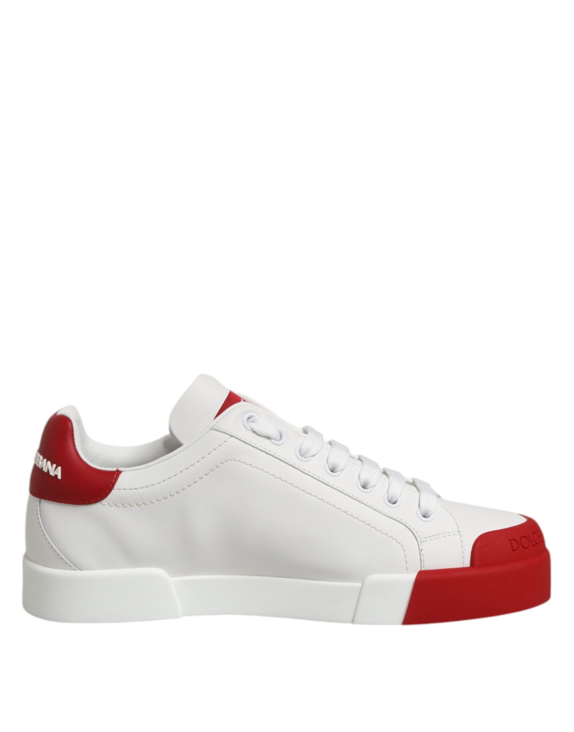 Dolce & Gabbana White Leather DG Logo Low Top Sneakers Men's Shoes (Pre-Owned)