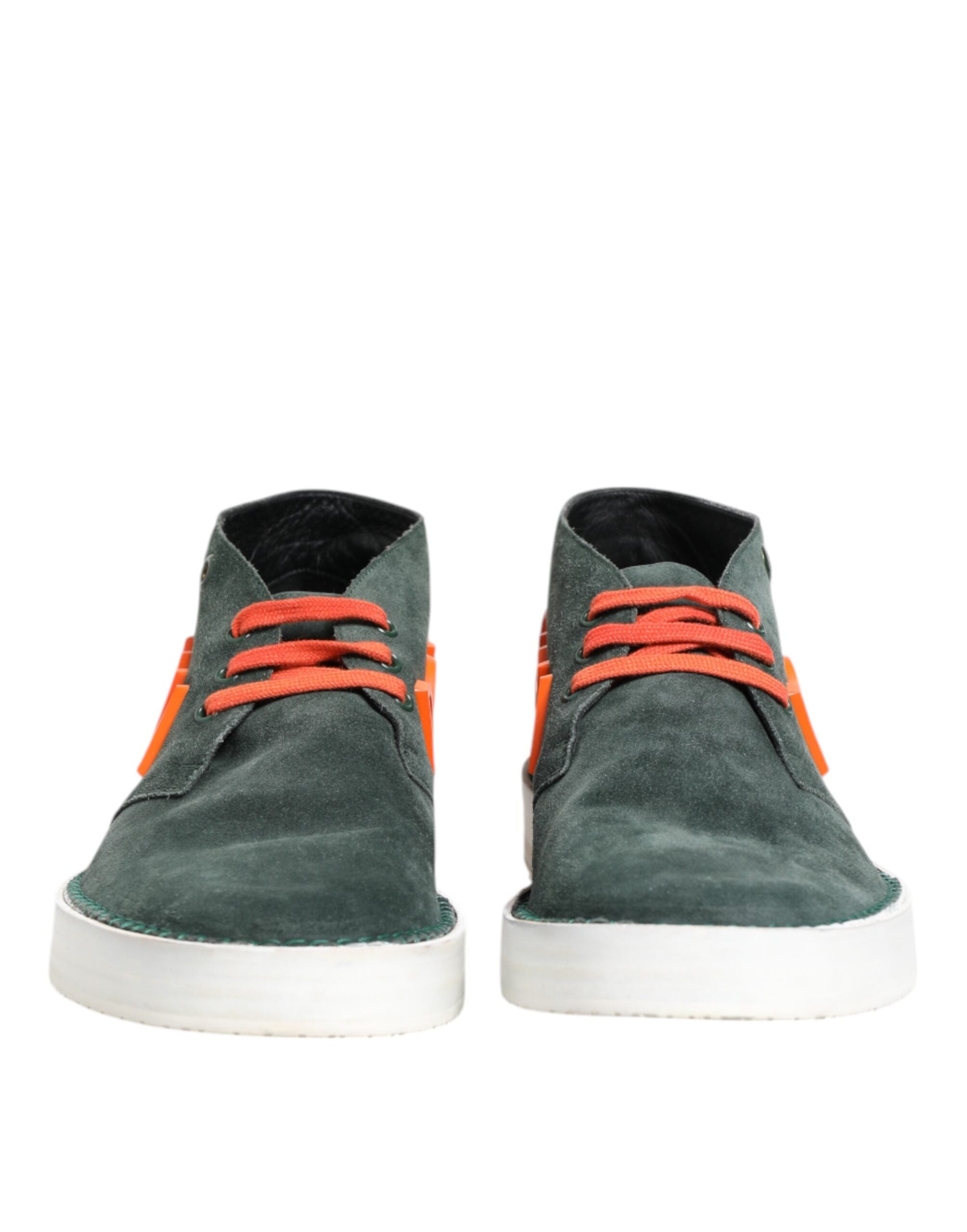 Dolce & Gabbana Green Derby Logo Casual Men Sneakers Men's Shoes