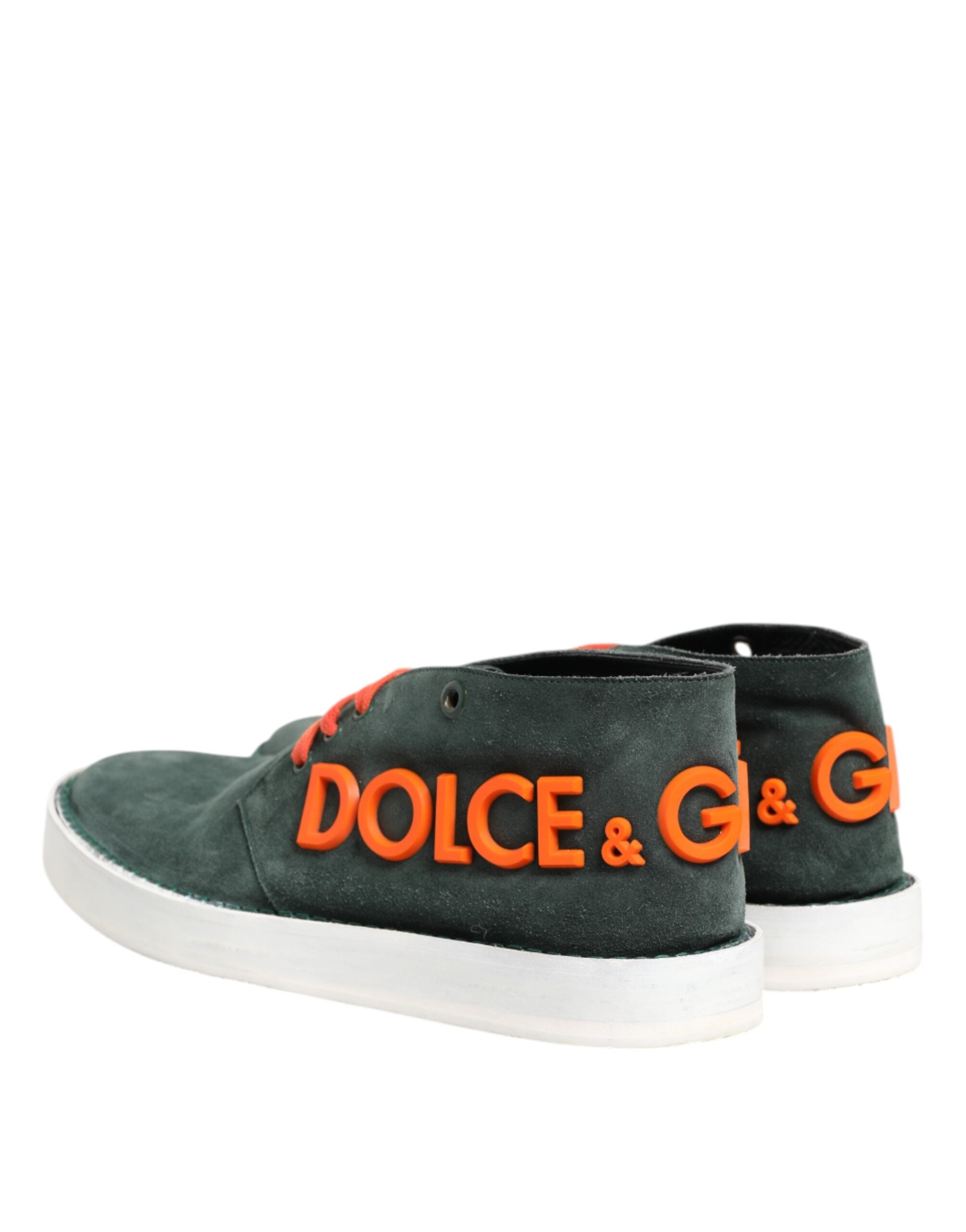 Dolce & Gabbana Green Derby Logo Casual Men Sneakers Men's Shoes