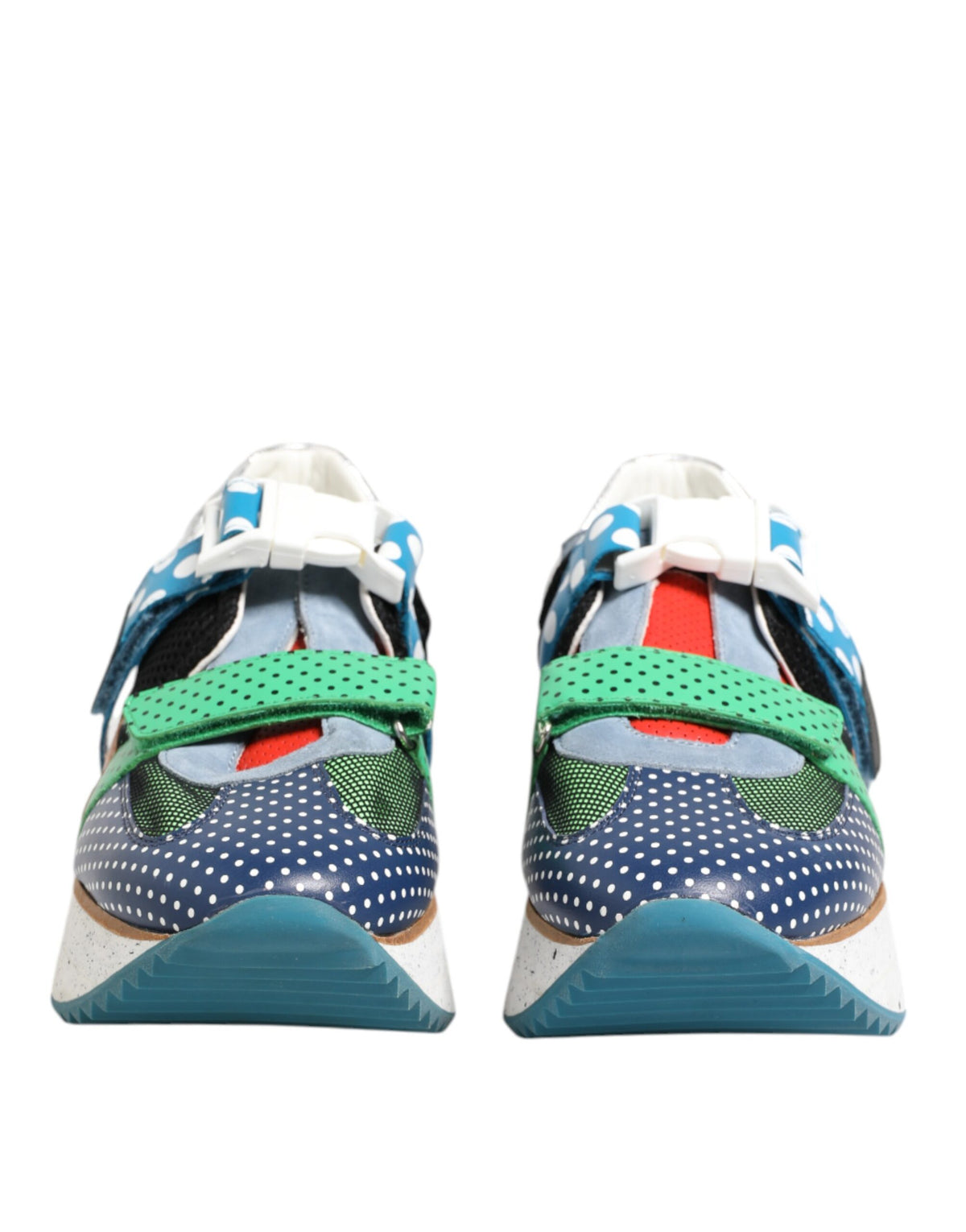 Dolce & Gabbana Multicolor Leather Low Top Sneakers Men's Shoes