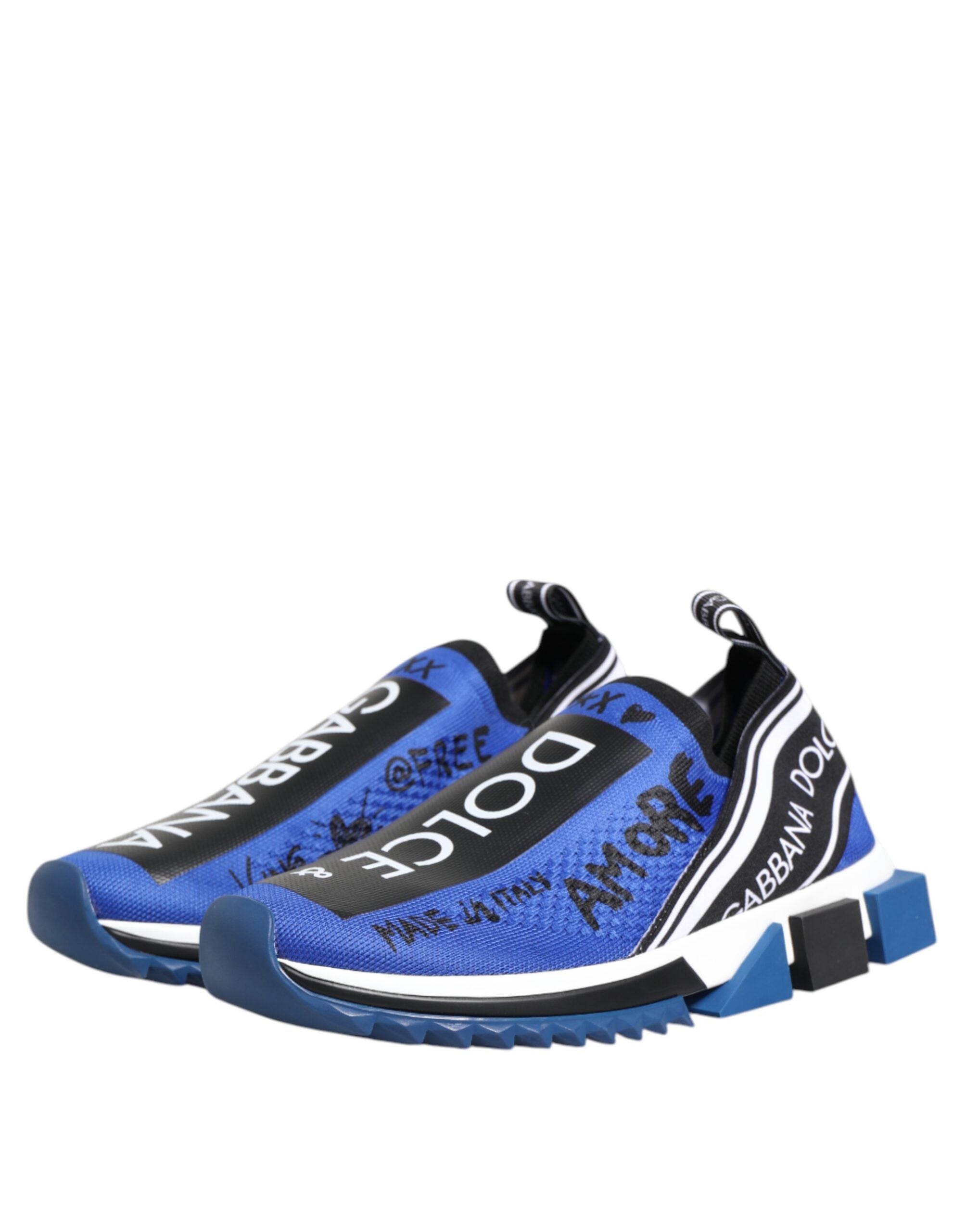 Dolce & Gabbana Blue Logo Low Top Sorrento Sneakers Men's Shoes