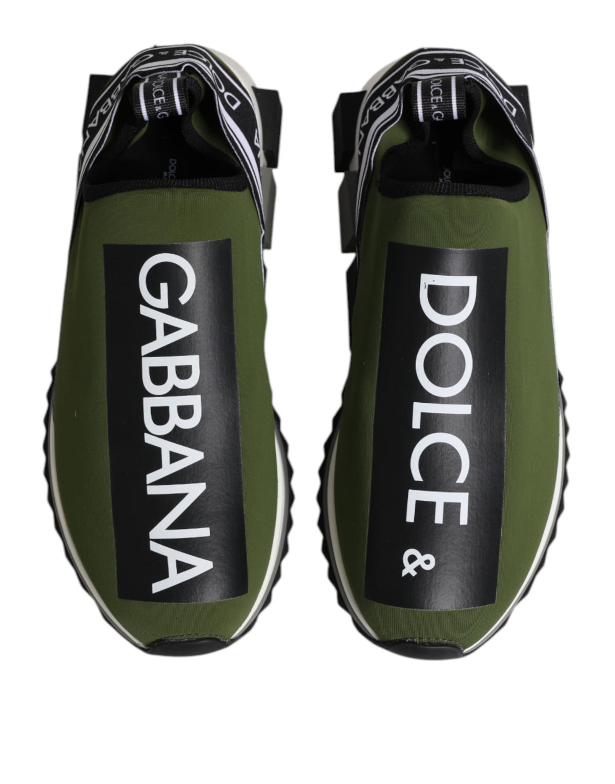 Dolce & Gabbana Green Logo Low Top Sorrento Men Sneakers Men's Shoes