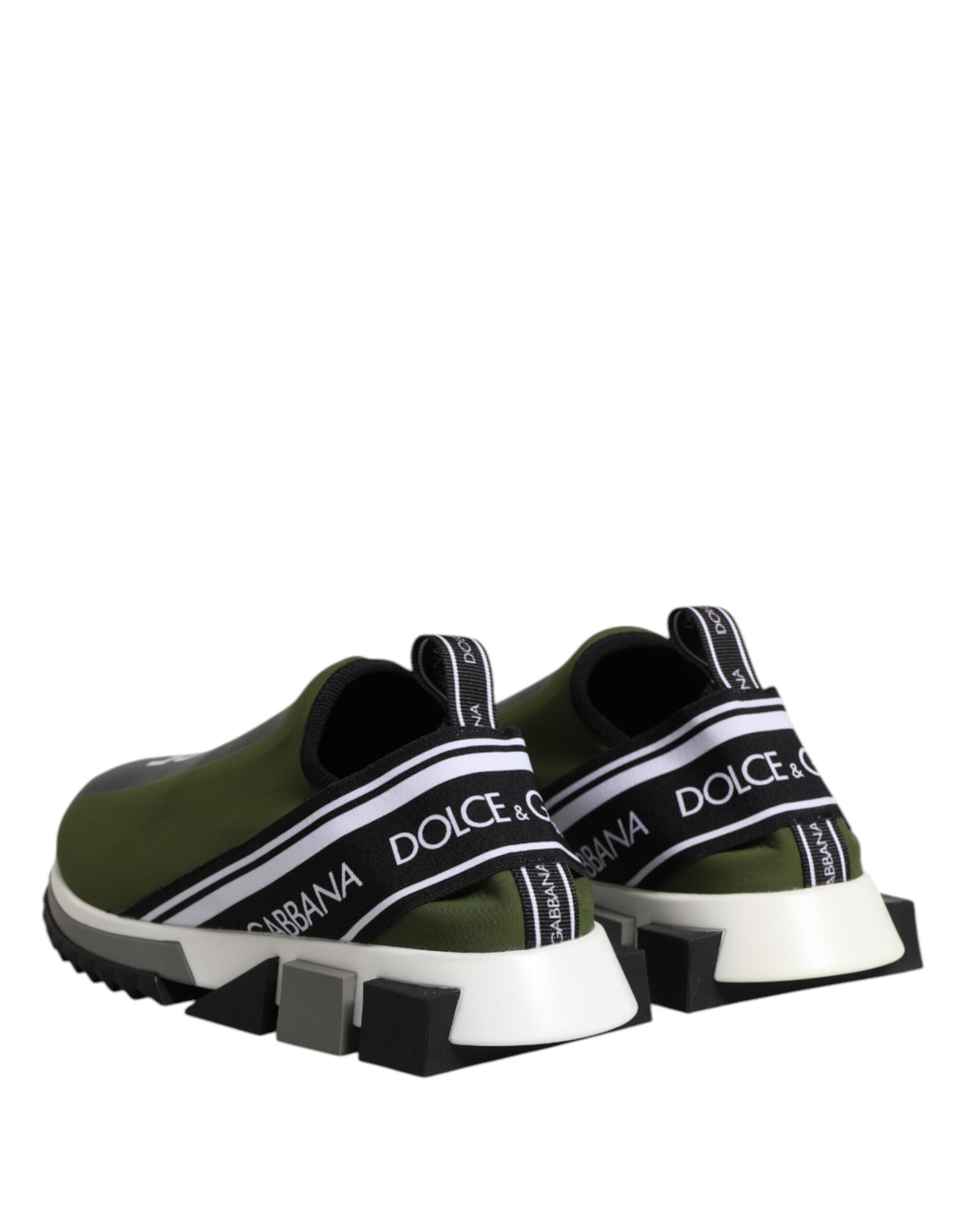 Dolce & Gabbana Green Logo Low Top Sorrento Men Sneakers Men's Shoes