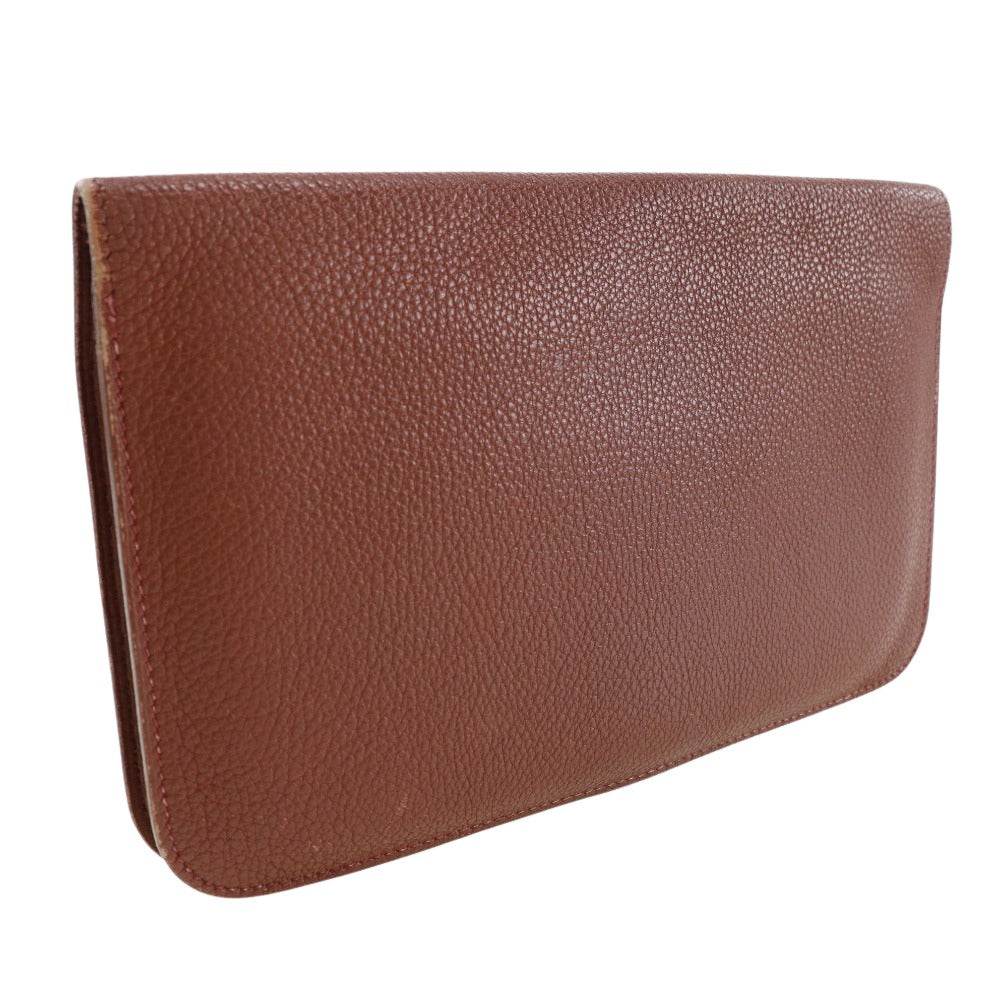 Hermès Dogon Burgundy Leather Wallet (Pre-Owned)