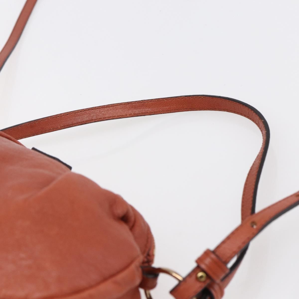 Chloe Vintage Leather Orange Leather Shoulder Bag Bag (Pre-Owned)