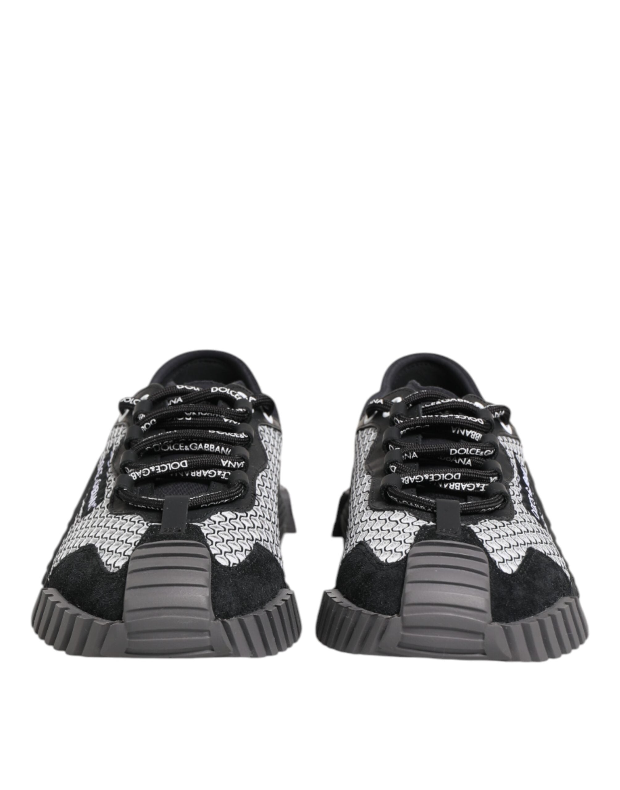 Dolce & Gabbana Multicolor Lace Up Low Top NS1 Sneakers Men's Shoes