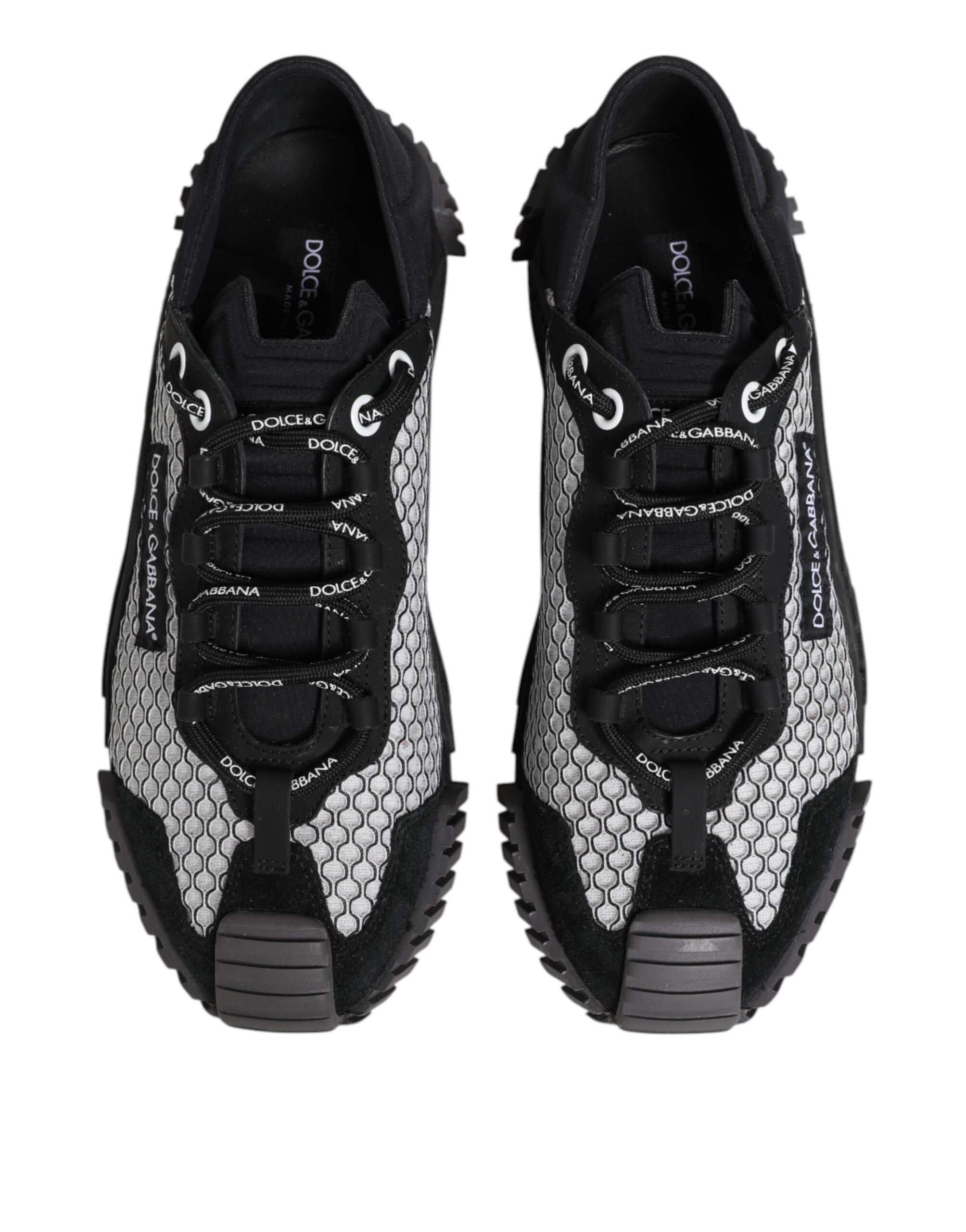 Dolce & Gabbana Multicolor Lace Up Low Top NS1 Sneakers Men's Shoes