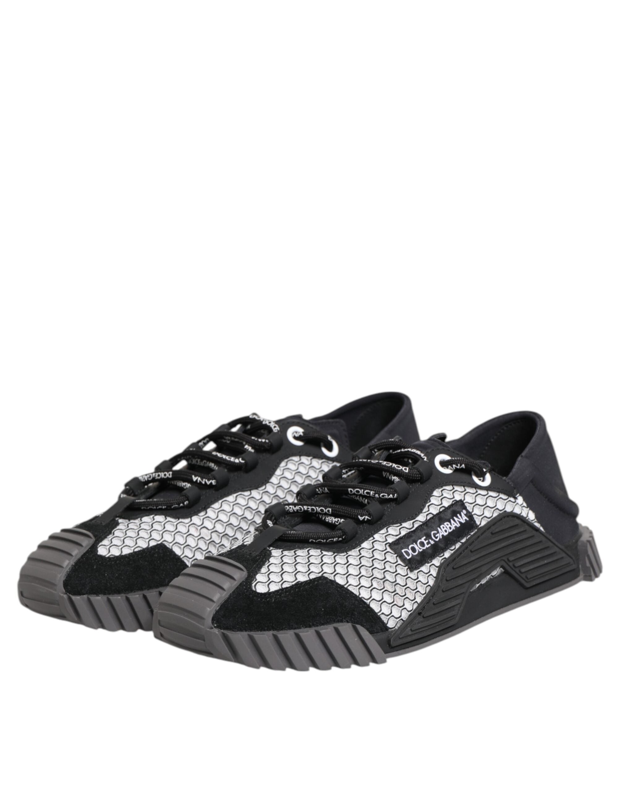 Dolce & Gabbana Multicolor Lace Up Low Top NS1 Sneakers Men's Shoes