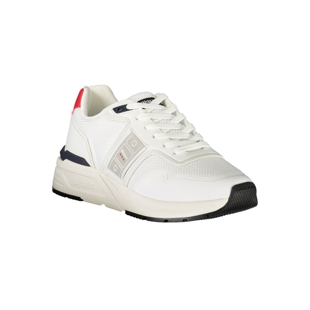 Blauer White Polyester Men's Men's Sneaker
