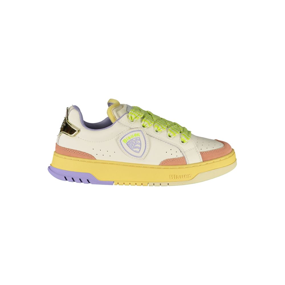 Blauer White Polyurethane Women Women's Sneaker