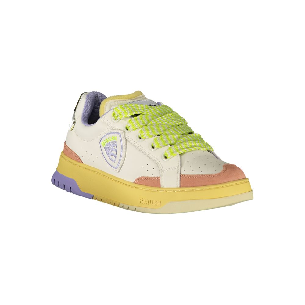 Blauer White Polyurethane Women Women's Sneaker