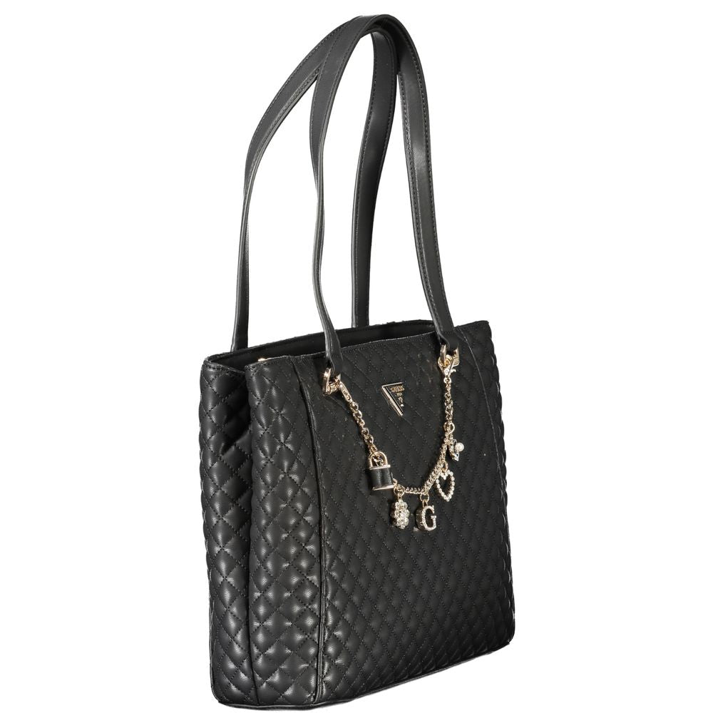 Guess Jeans Black Polyethylene Women Women's Handbag