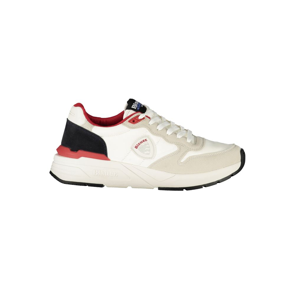 Blauer White Polyurethane Men Men's Sneaker
