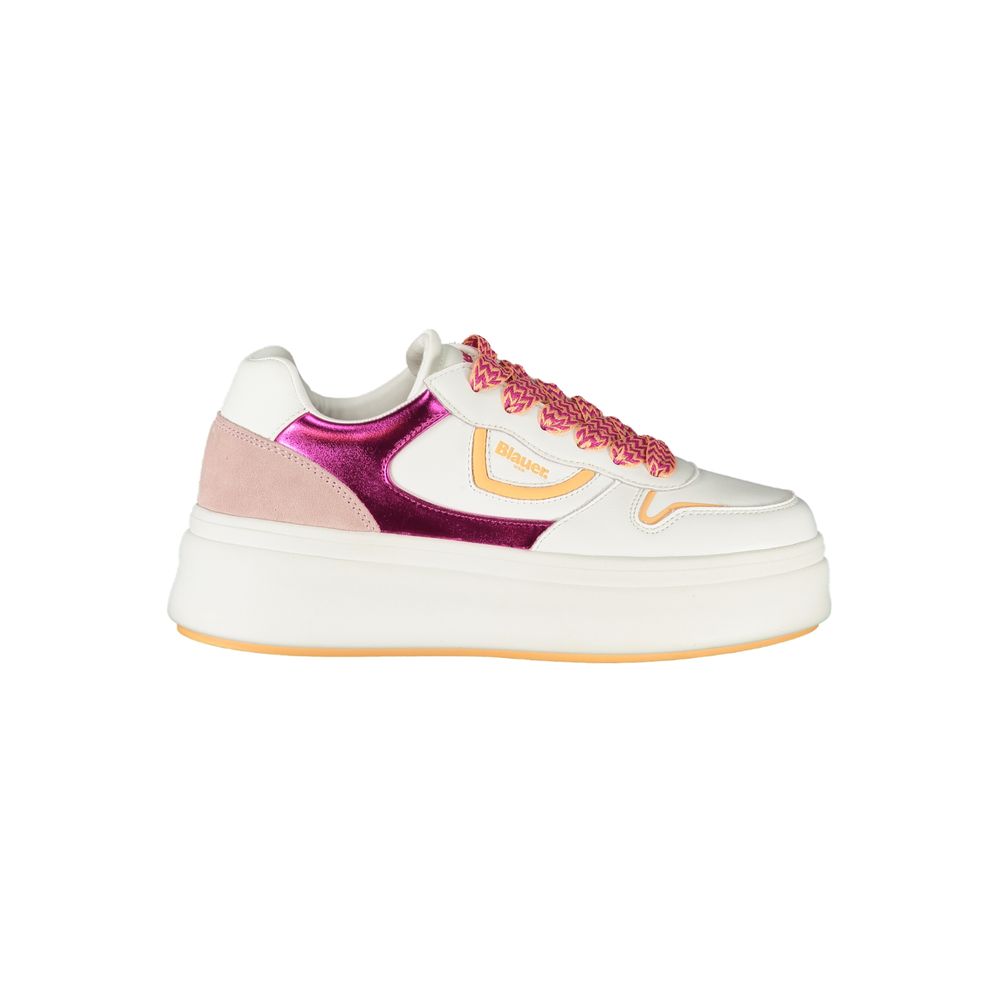 Blauer White Polyurethane Women Women's Sneaker