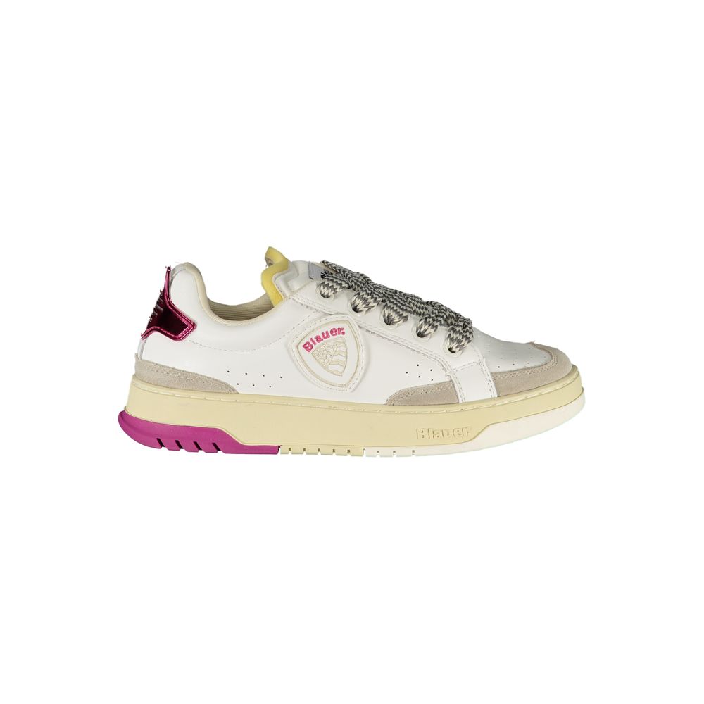 Blauer White Polyurethane Women Women's Sneaker