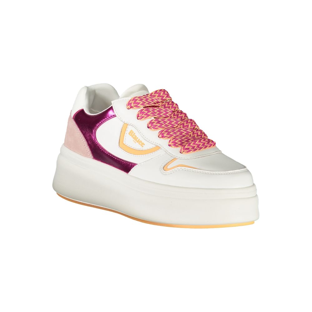 Blauer White Polyurethane Women Women's Sneaker