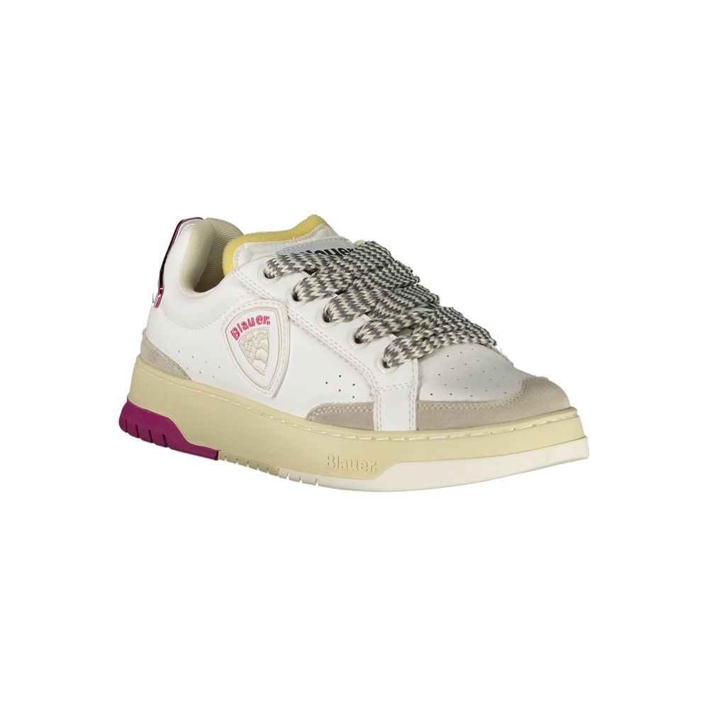 Blauer White Polyurethane Women Women's Sneaker