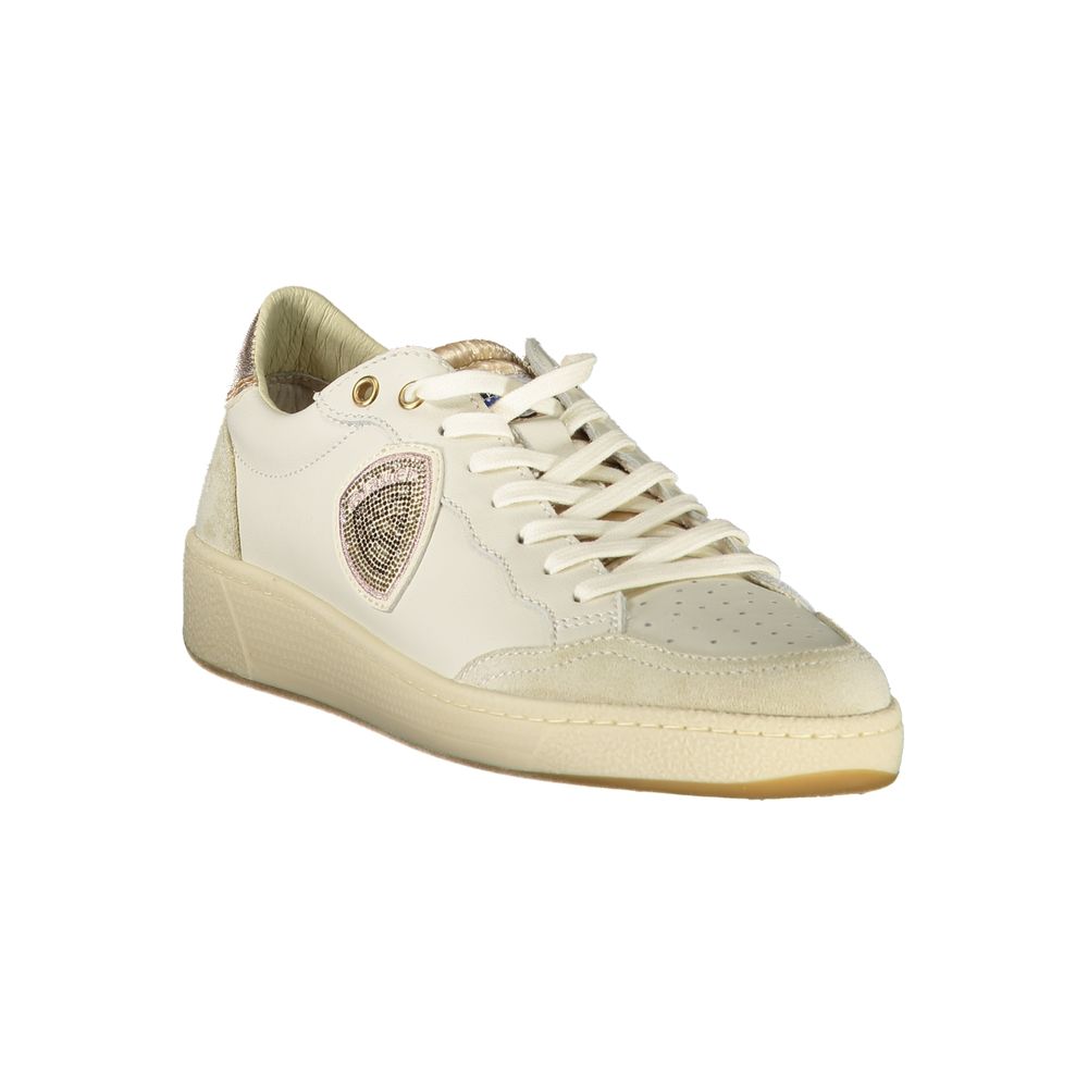Blauer White Leather Women Women's Sneaker