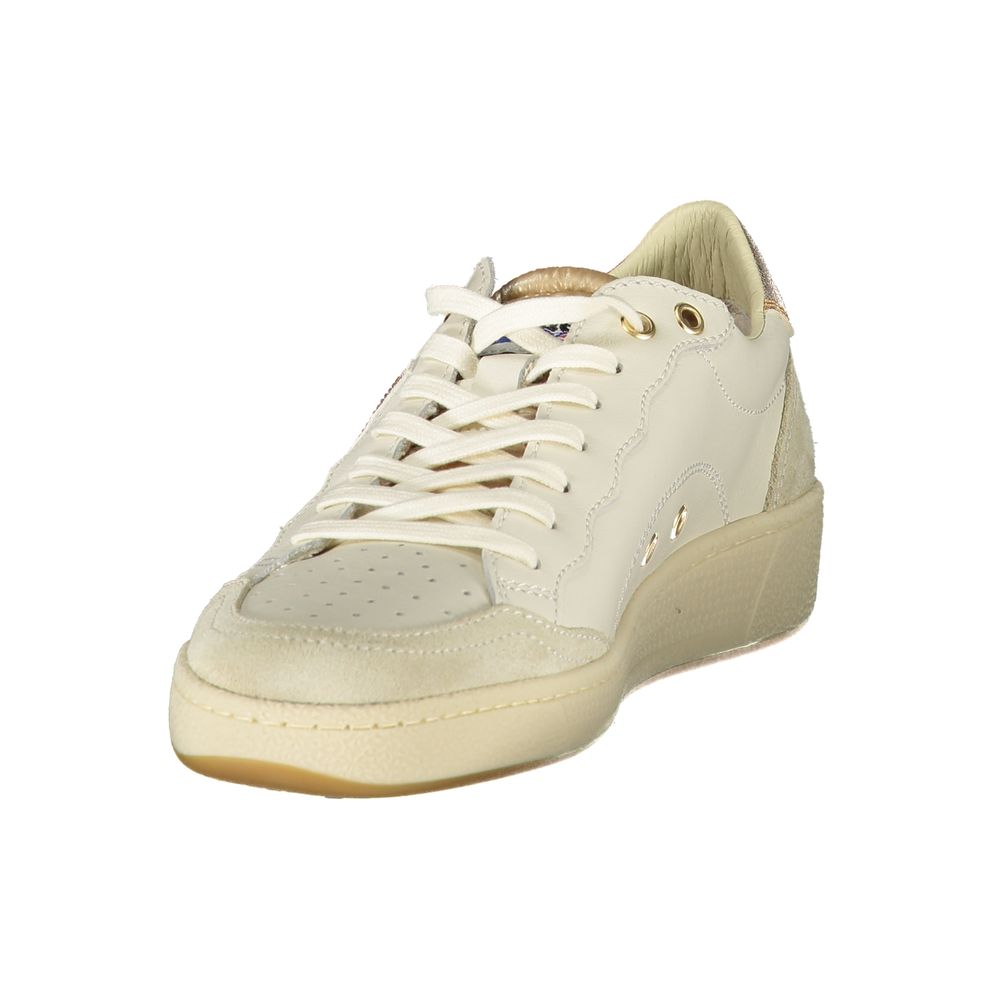 Blauer White Leather Women Women's Sneaker