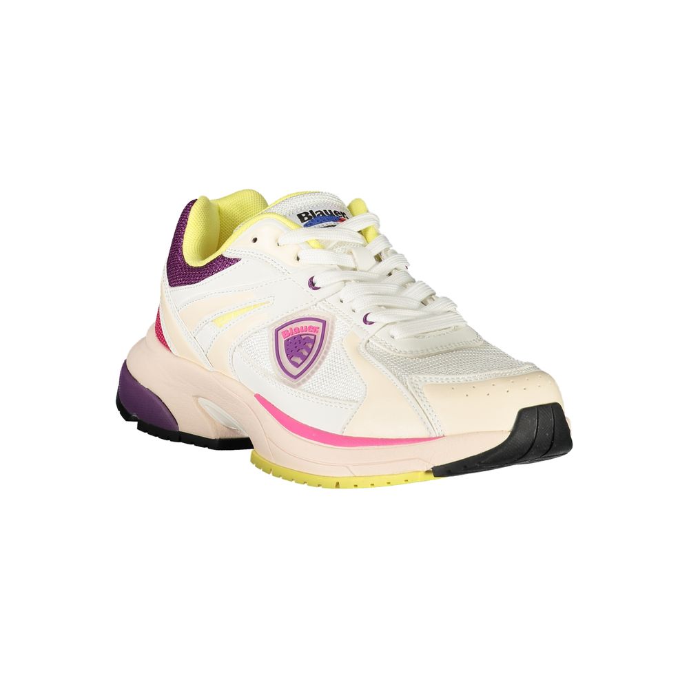 Blauer White Polyurethane Women Women's Sneaker