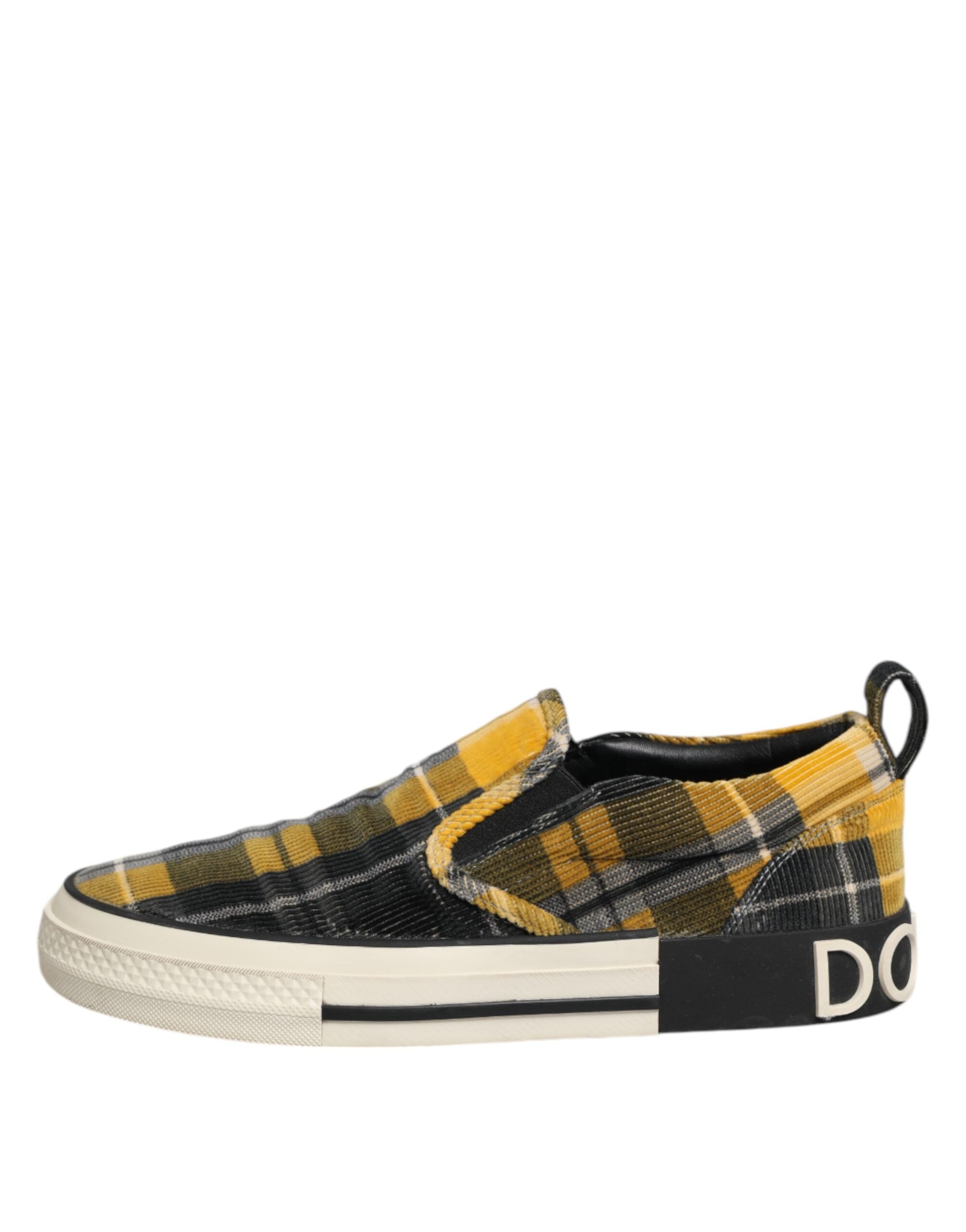Dolce & Gabbana Multicolor Portofino Tartan Check Sneakers Men's Shoes (Pre-Owned)