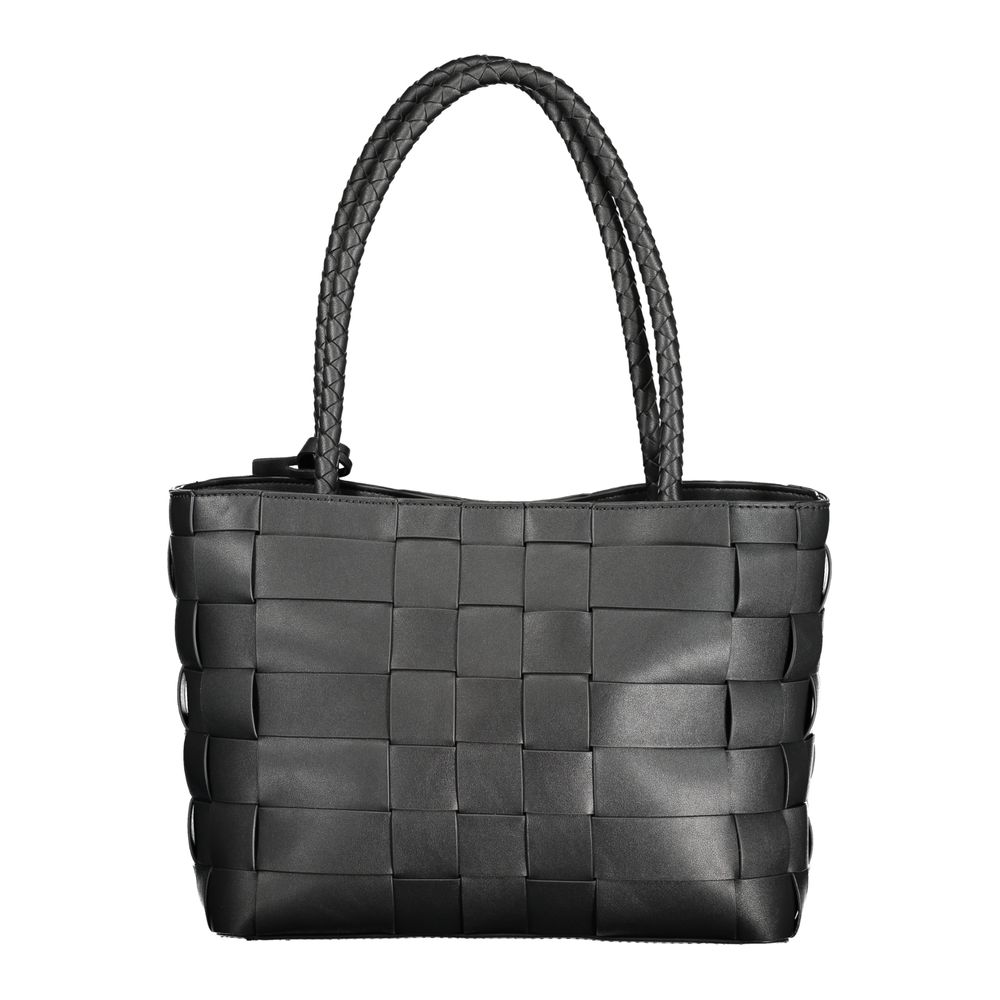 Guess Jeans Nero Poliuretano Women Women's Handbag