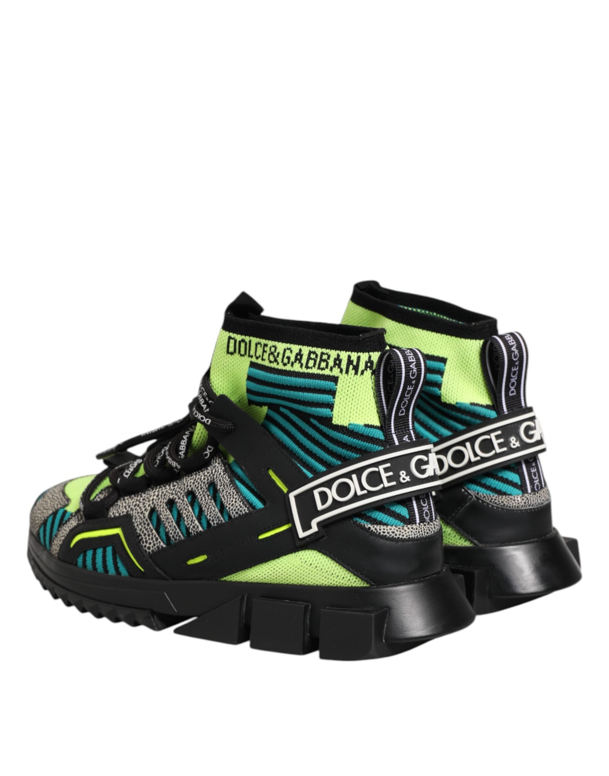 Dolce & Gabbana Multicolor Sorrento Socks Men Sneakers Men's Shoes