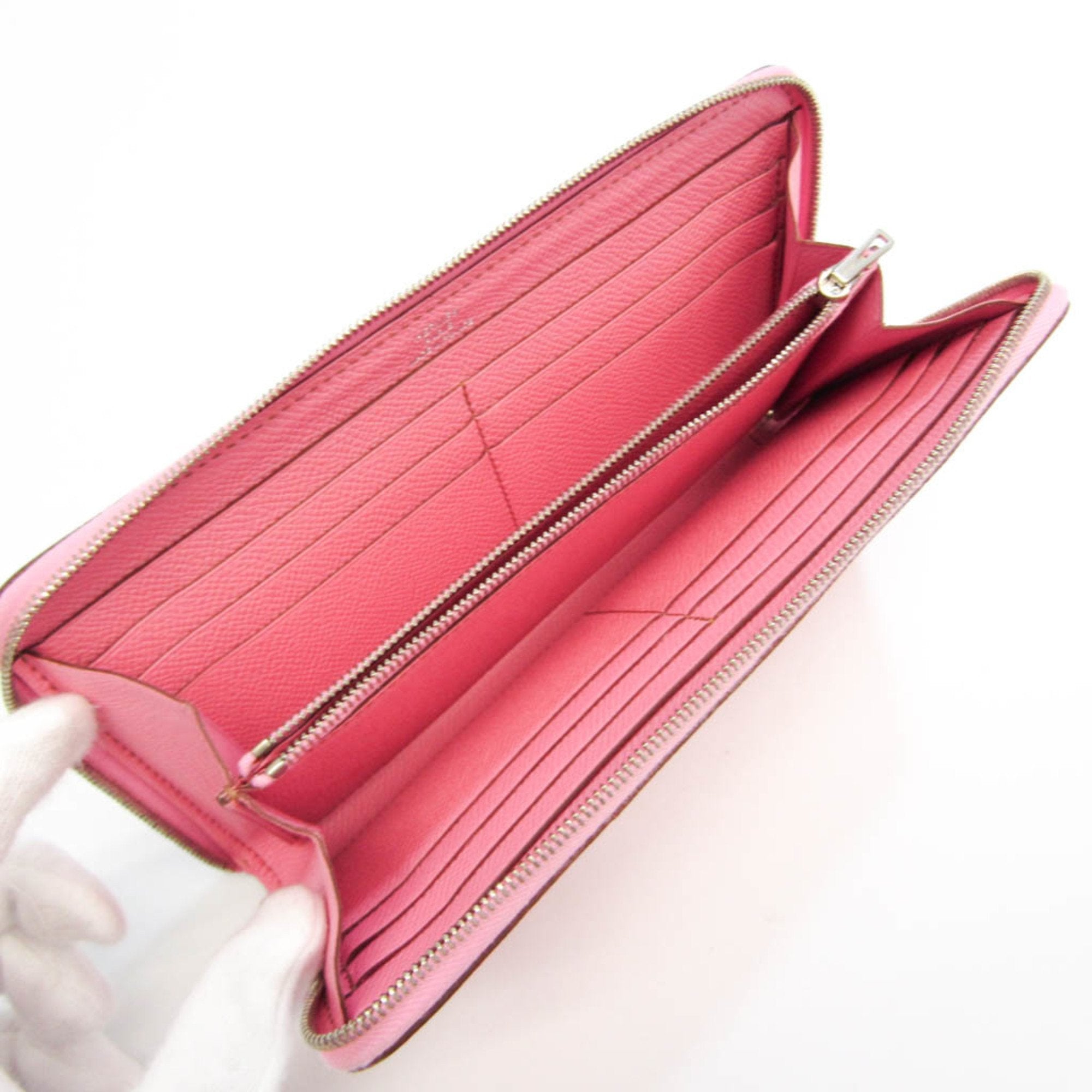 Hermès Azap Pink Leather Wallet (Pre-Owned)