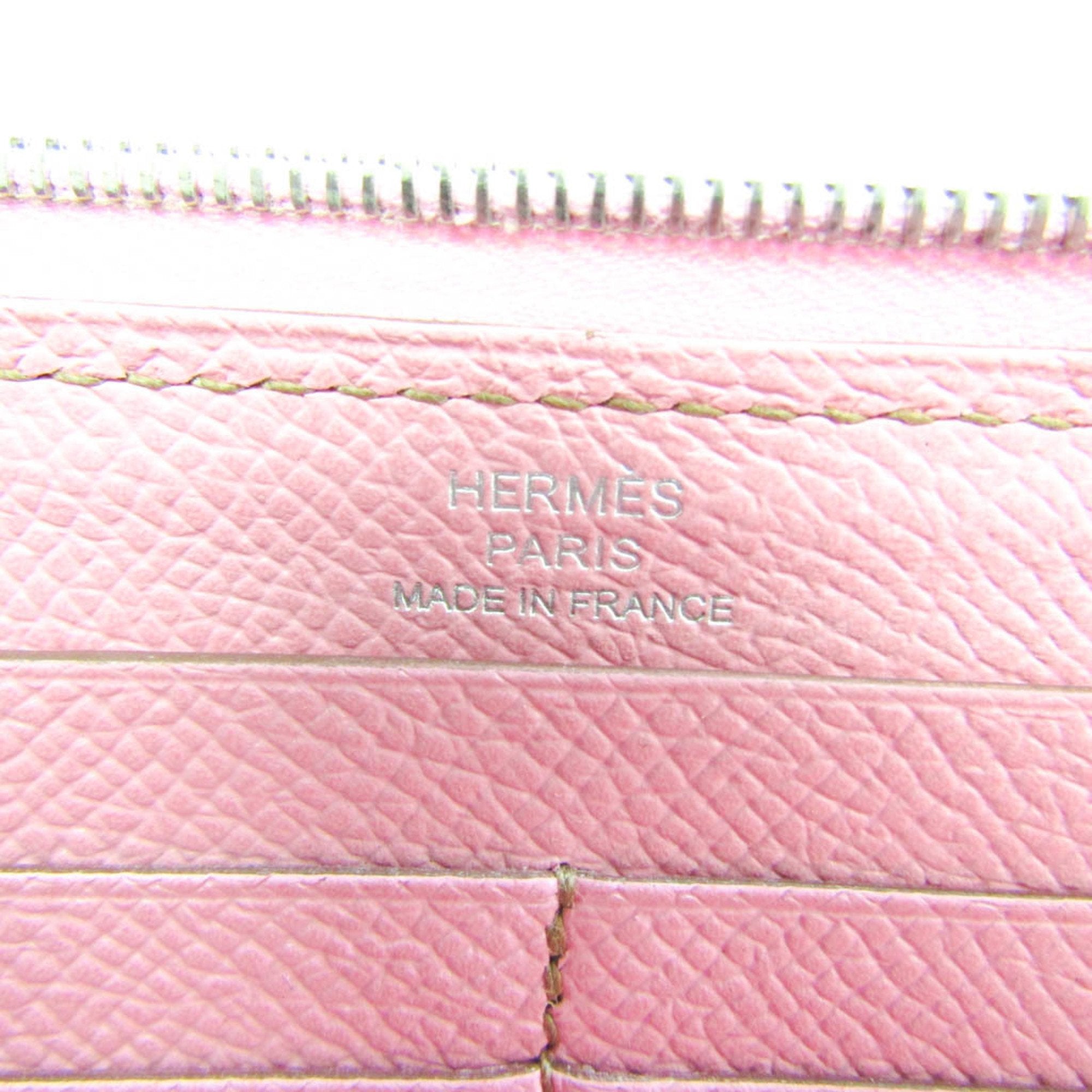 Hermès Azap Pink Leather Wallet (Pre-Owned)
