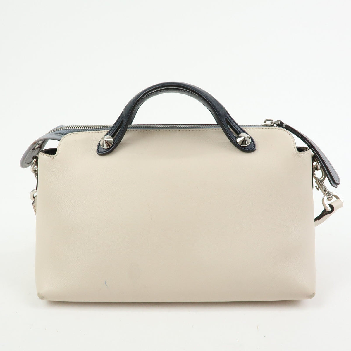 Fendi Selleria By The Way Satchel Leather Neutral Leather Handbag (Pre-Owned)