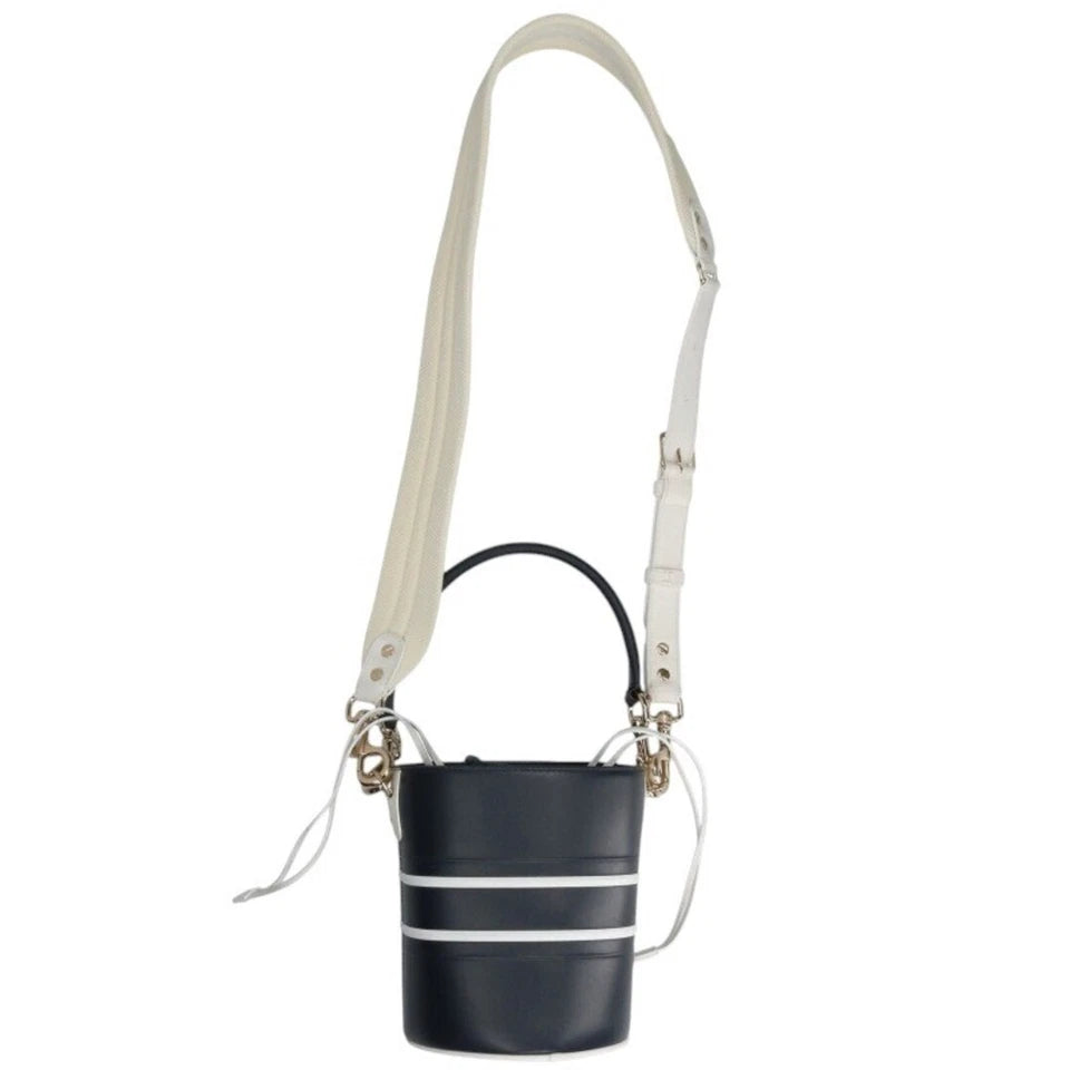 Christian Dior Vibe Drawstring Bucket Bag Leather Black Calfskin Tote Bag Bag (Pre-Owned)