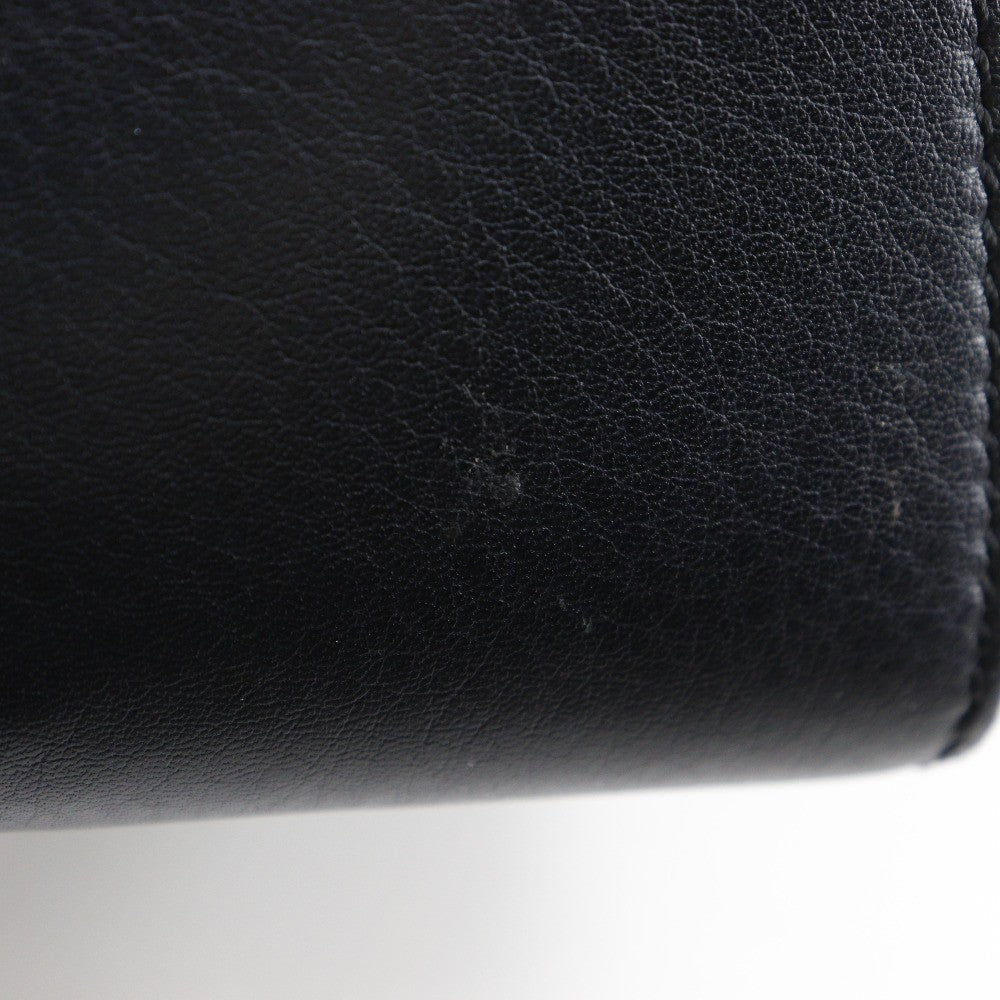 Fendi Petite 3Jours Leather Black Leather Handbag (Pre-Owned)