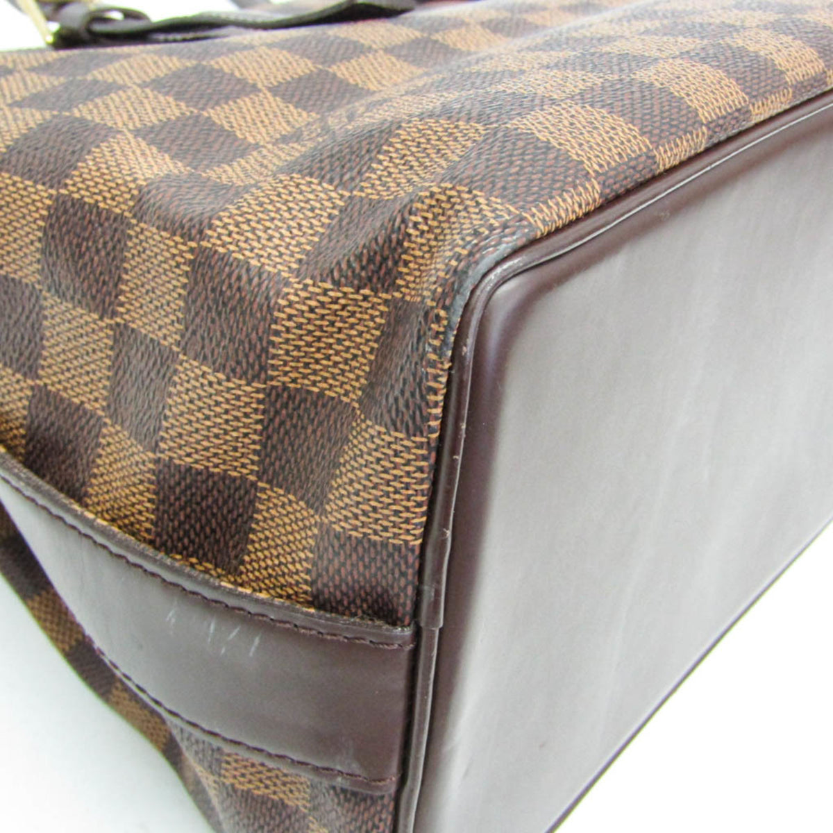 Louis Vuitton Chelsea Damier Ebene Brown Canvas Tote Bag Bag (Pre-Owned)