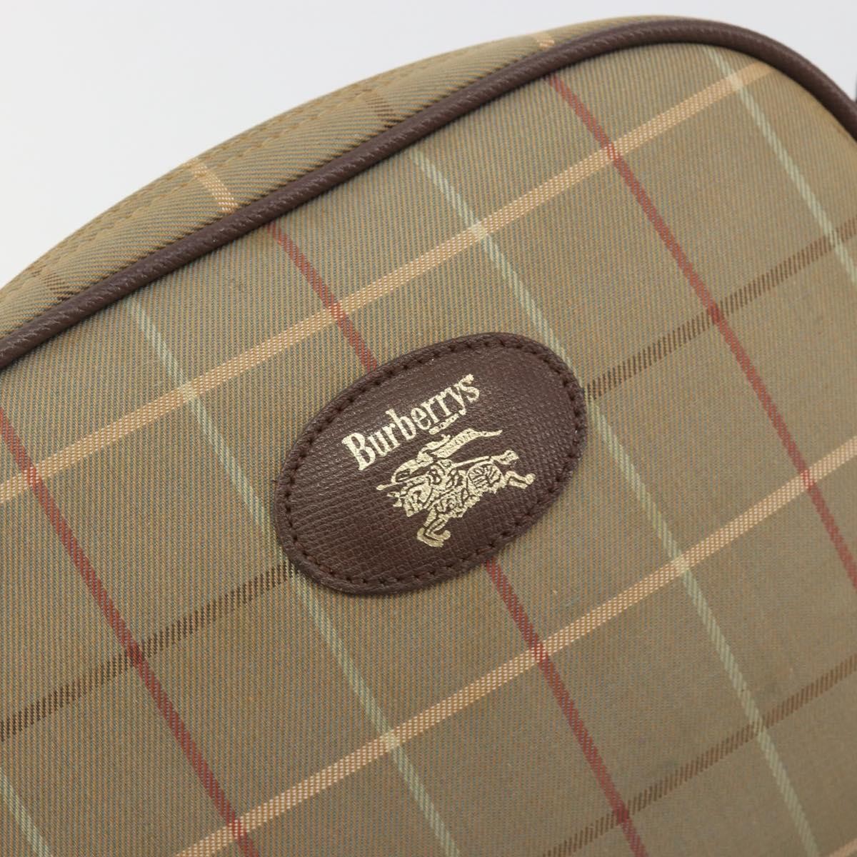 Burberry Nova Check Shoulder Bag Canvas Beige Canvas Shoulder Bag Bag (Pre-Owned)