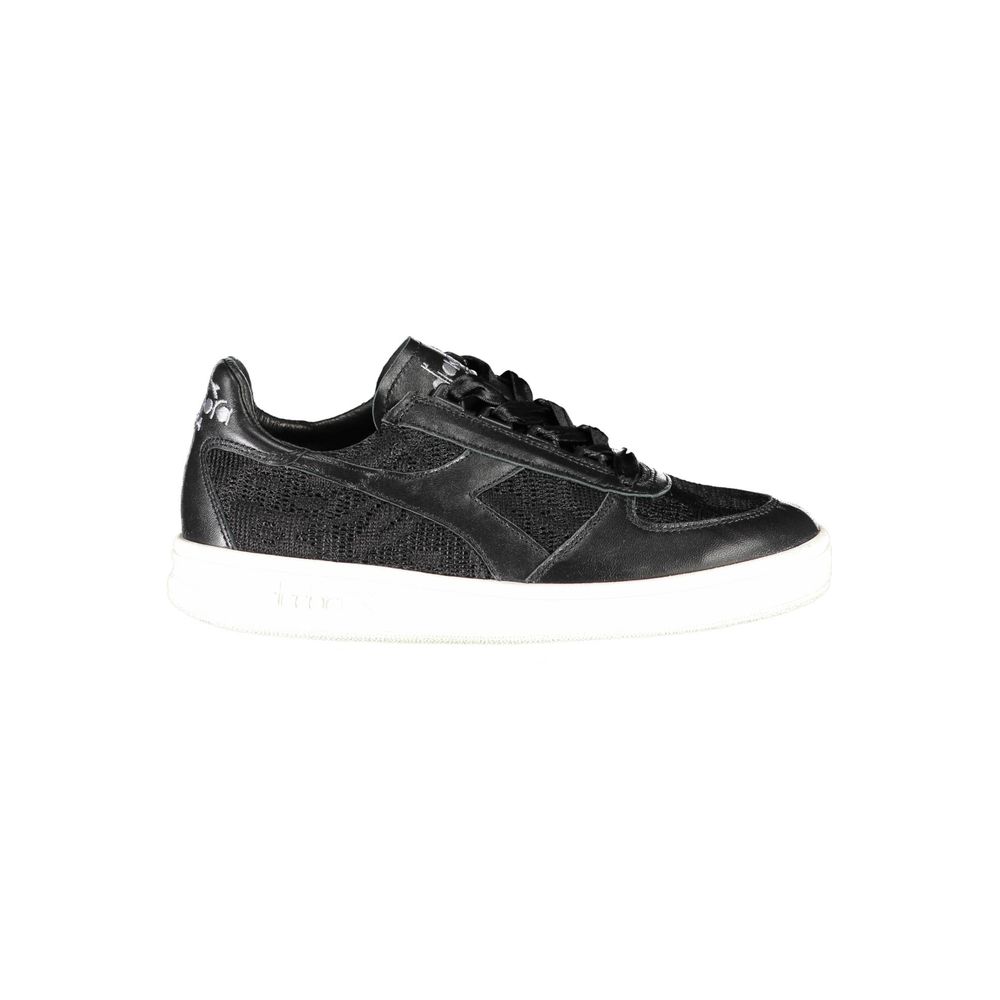 Diadora Black Leather Women Women's Sneaker