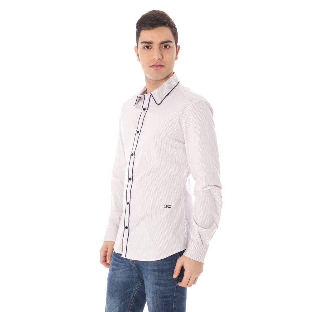 Costume National Pink Cotton Men's Shirt