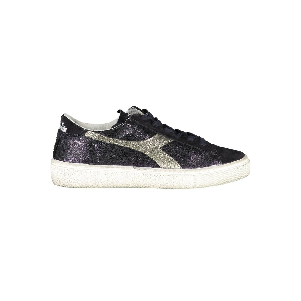 Diadora Black Leather Women Women's Sneaker