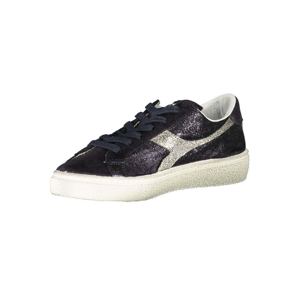 Diadora Black Leather Women Women's Sneaker