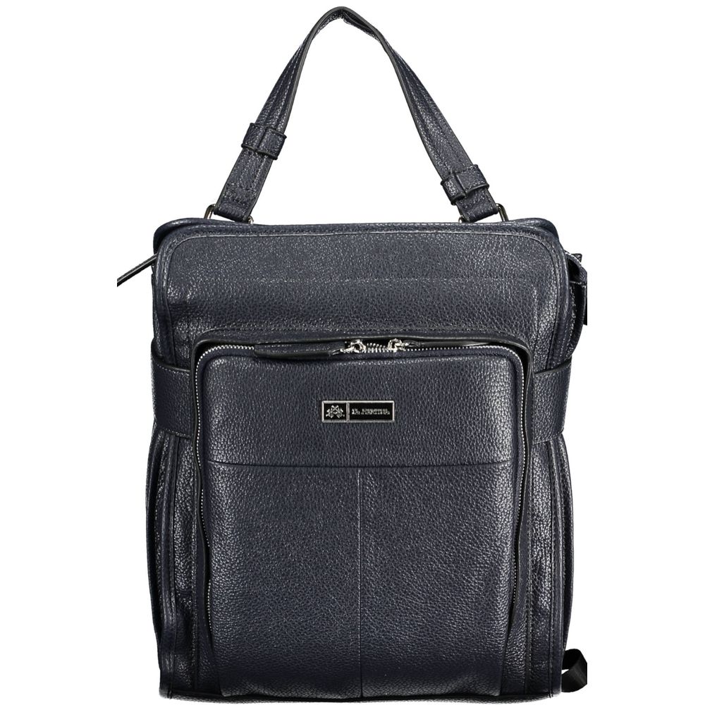 La Martina Blue Polyurethane Women Women's Backpack