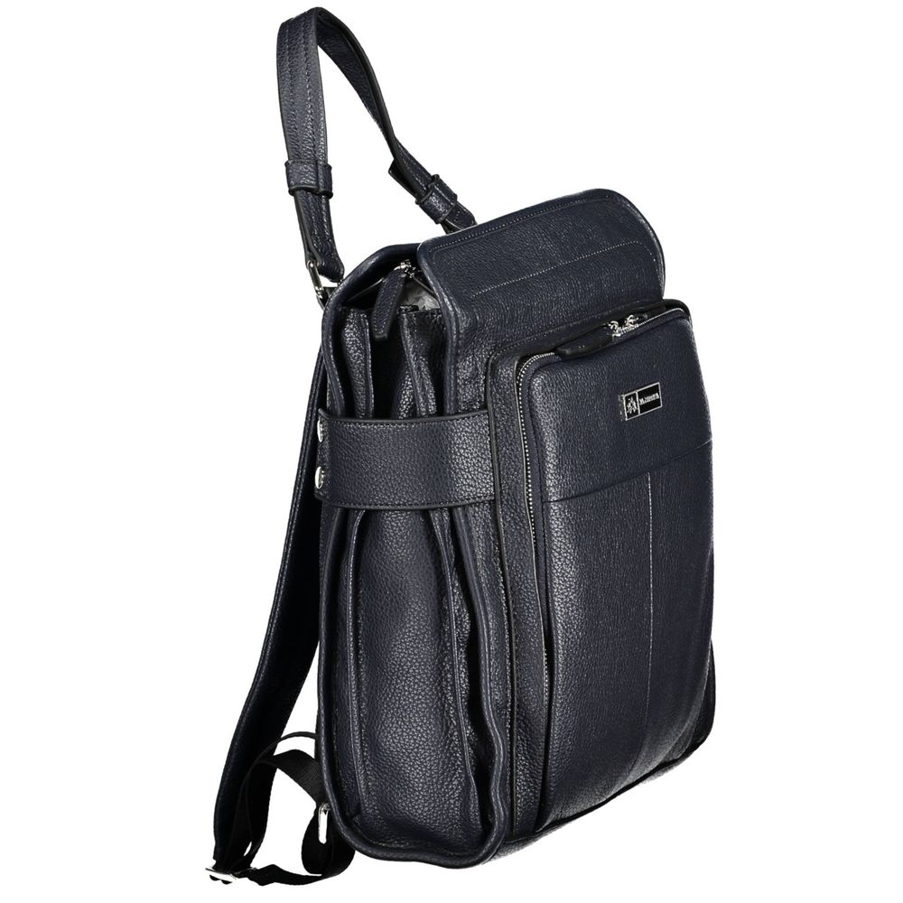 La Martina Blue Polyurethane Women Women's Backpack