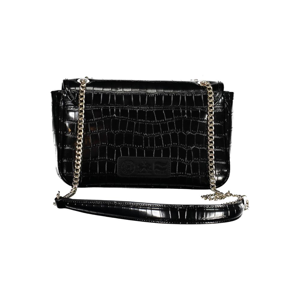 La Martina Nero Poliuretano Women Shoulder Women's Bag