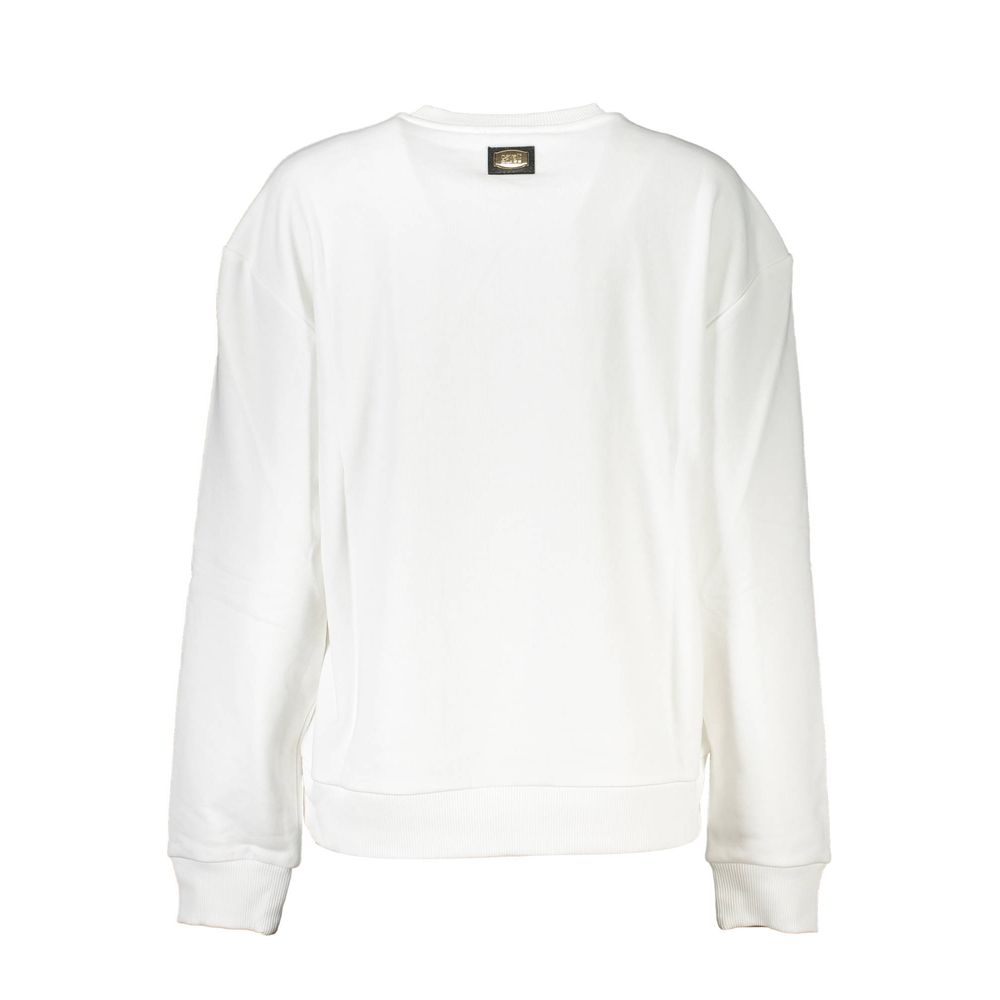 Cavalli Class Bianco Cotton Women Women's Sweatshirt