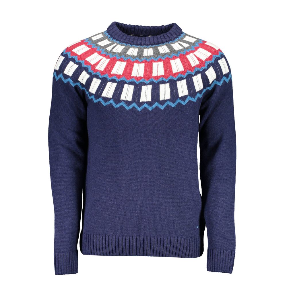 Gant Blue Wool Men Men's Sweater