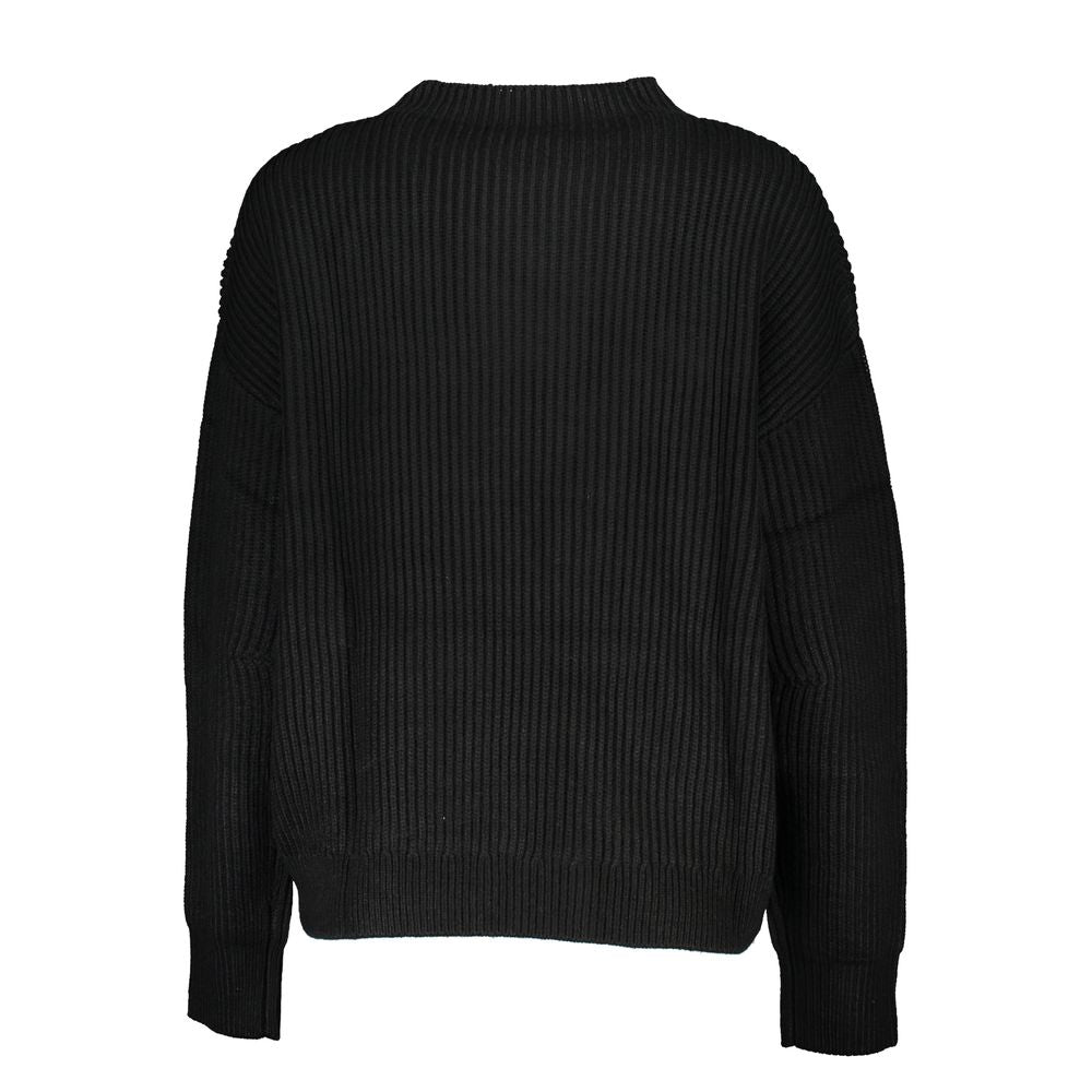 Patrizia Pepe Black Acrylic Women's Turtleneck Women's Sweater