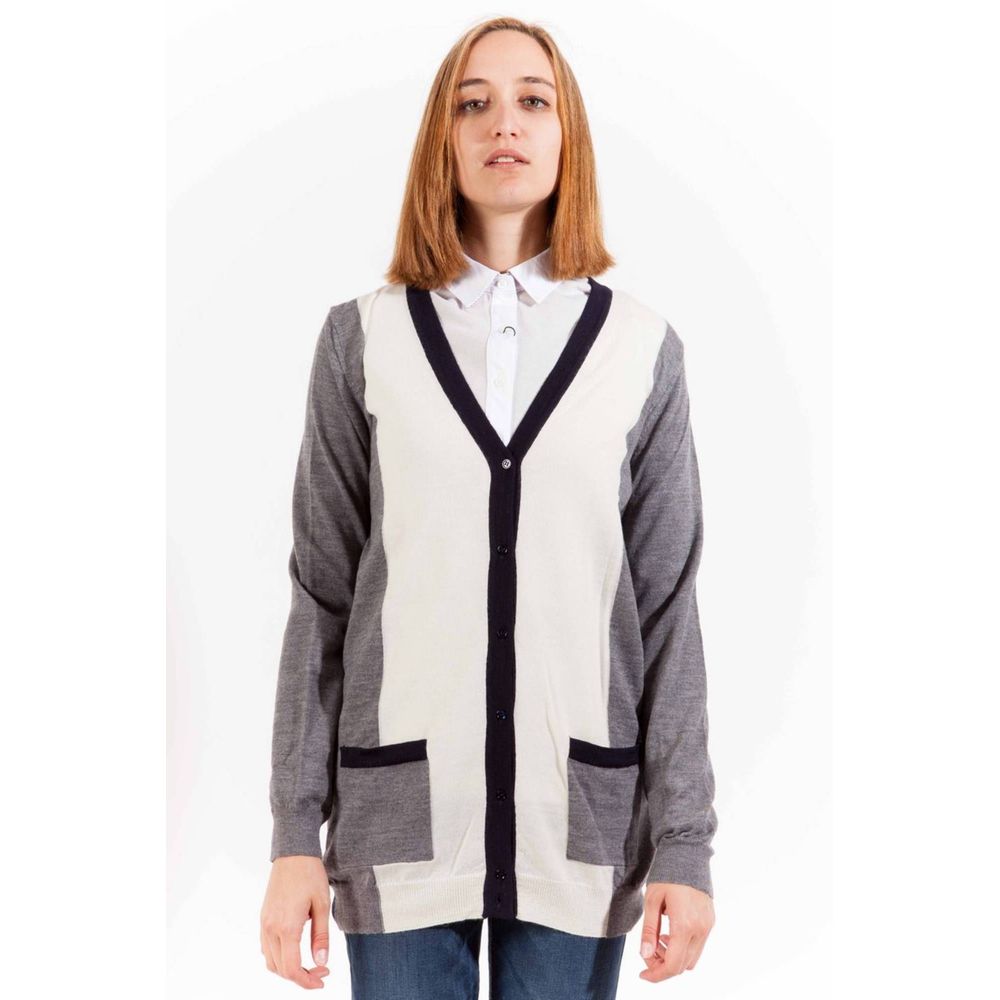 Gant Grigio Wool Women Women's Cardigan