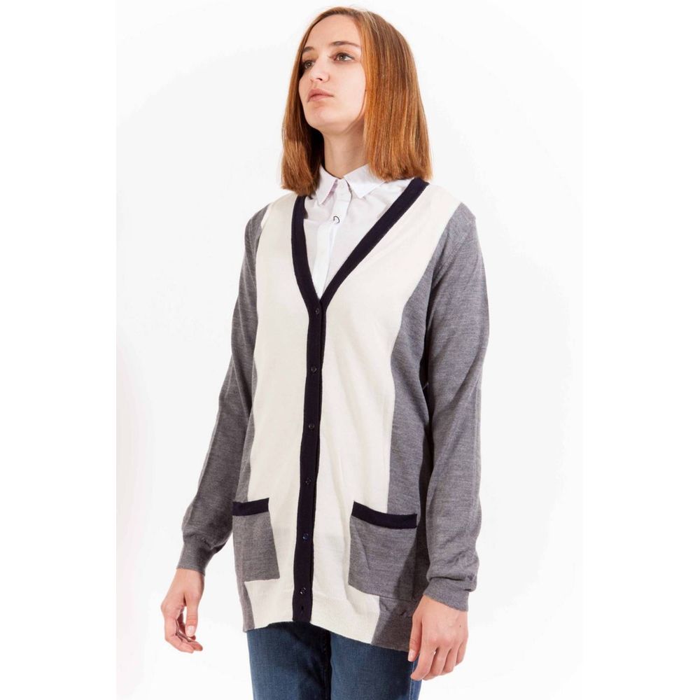 Gant Grigio Wool Women Women's Cardigan
