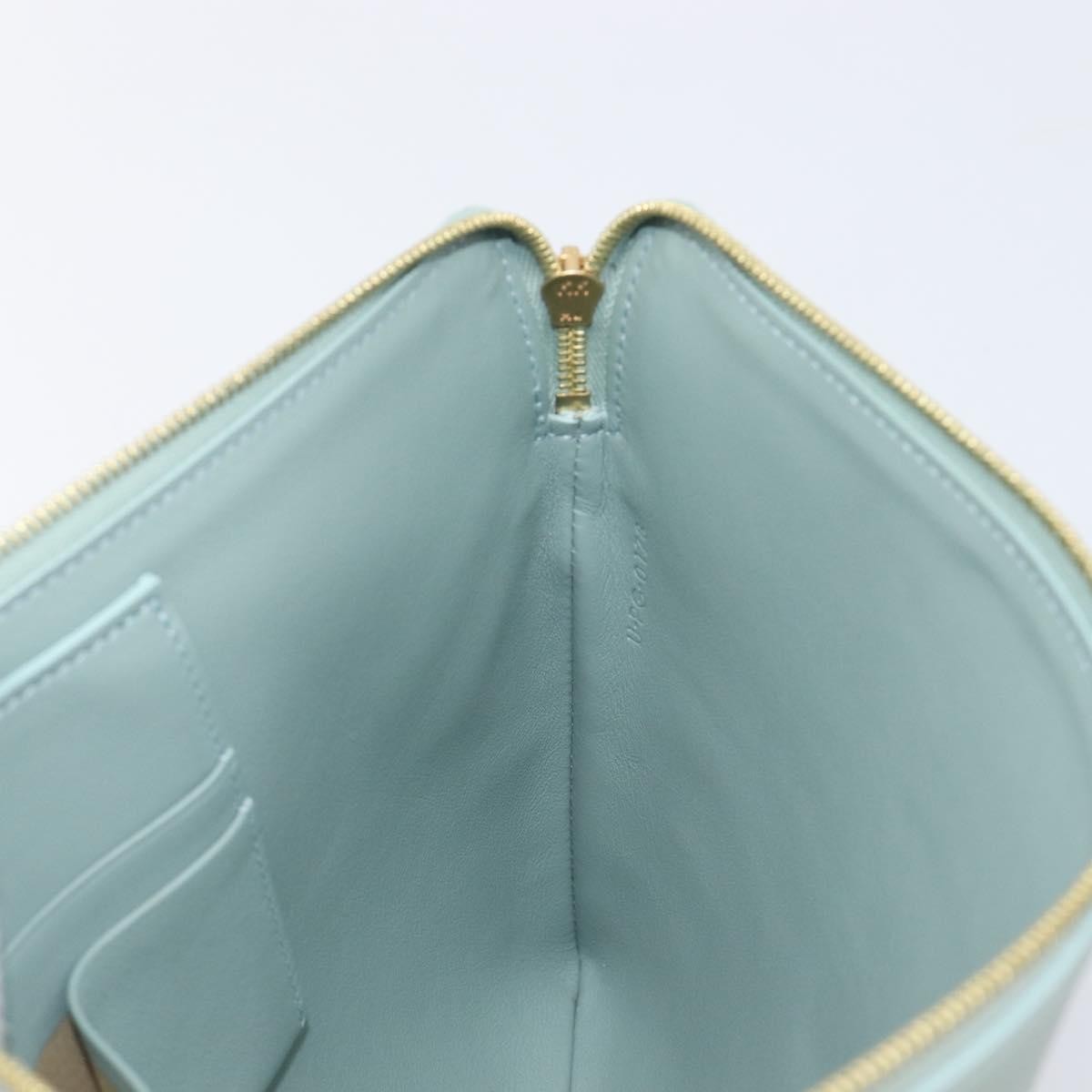 Celine Solo Leather Green Leather Clutche & Pouche Bag (Pre-Owned)